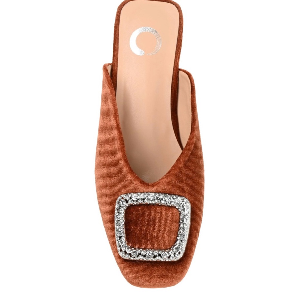 Elegant Brown Velvet Women's Shoes